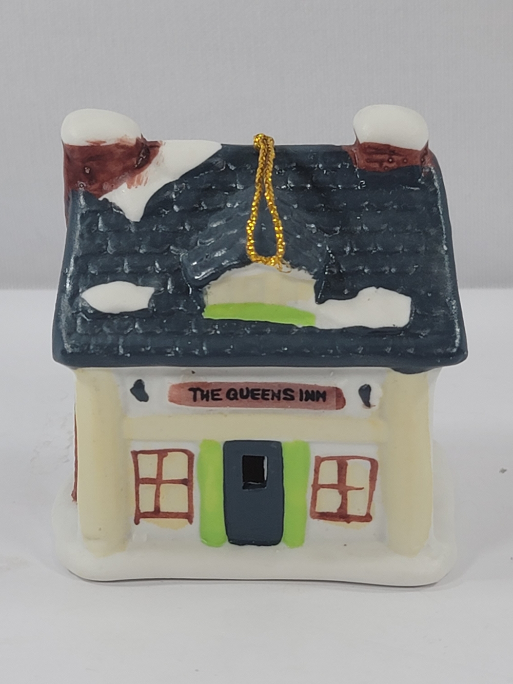 Vintage 1991 Reader's Digest "The Queens Inn" Ceramic House Bell Ornament
